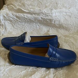 Talbots Royal Blue Leather Loafers